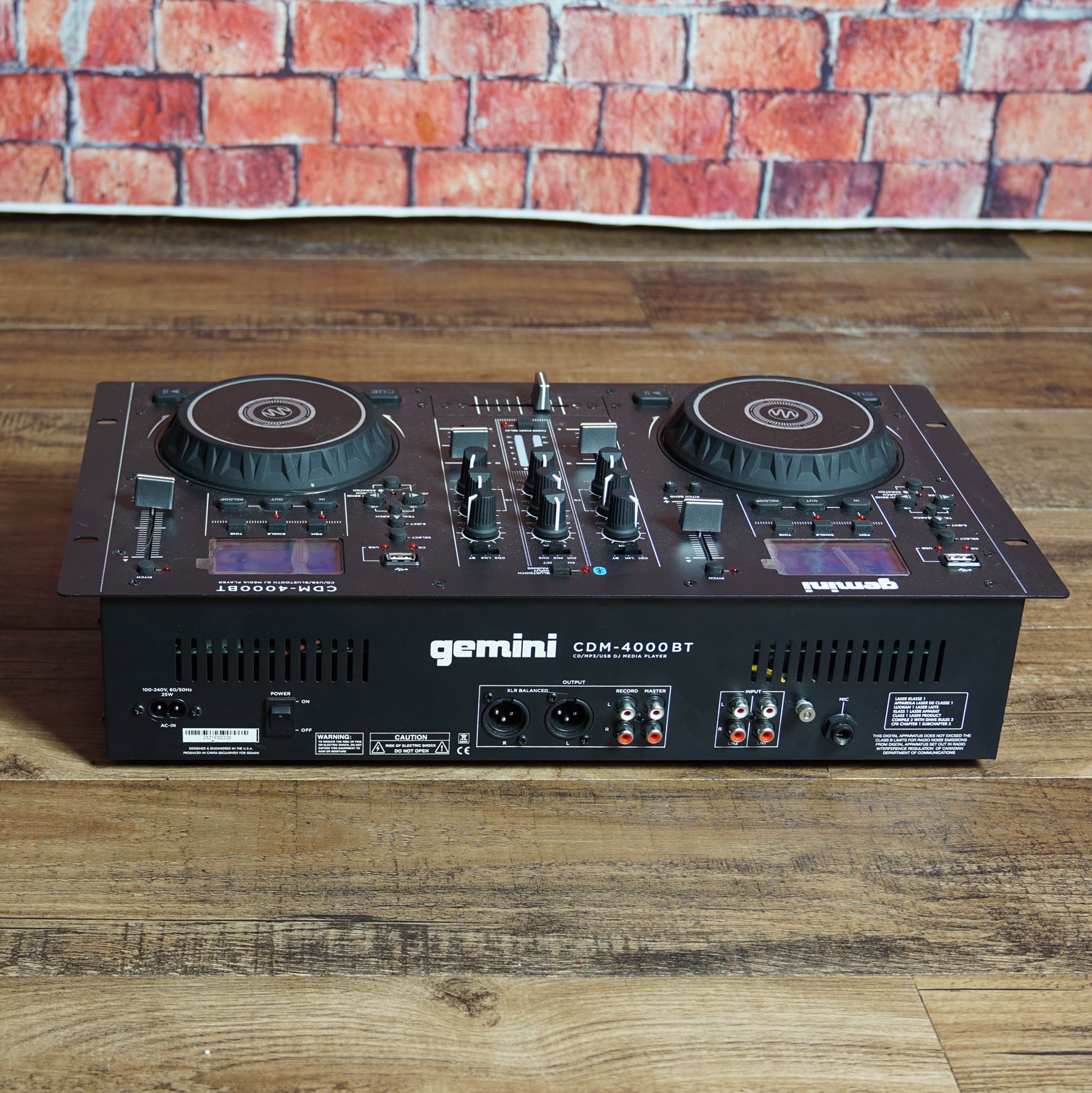 Gemini CDM-4000BT CD/MIXER Combo Player w/ BT Input
