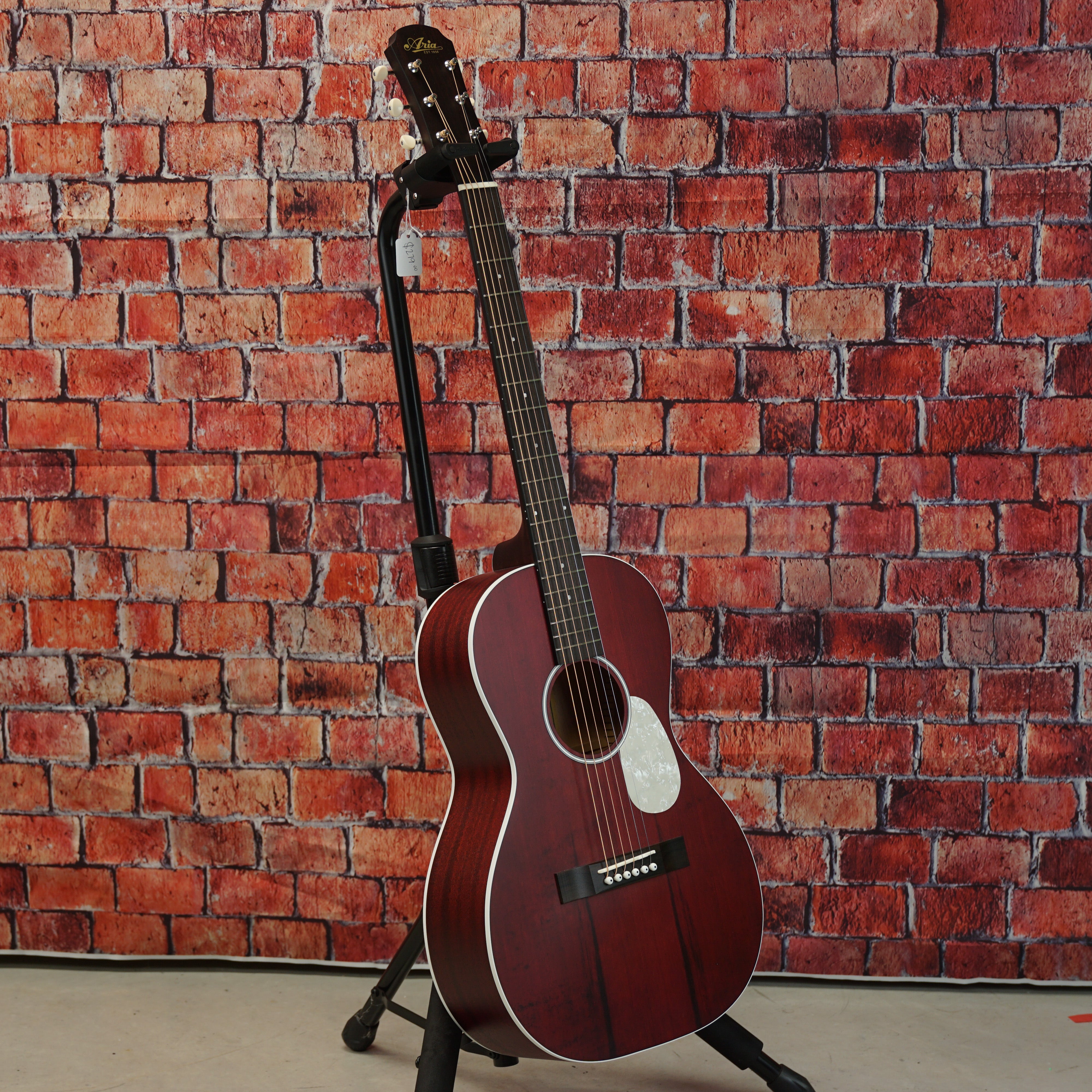 Aria 131UP Urban Player Series Parlor Guitar Stained Red