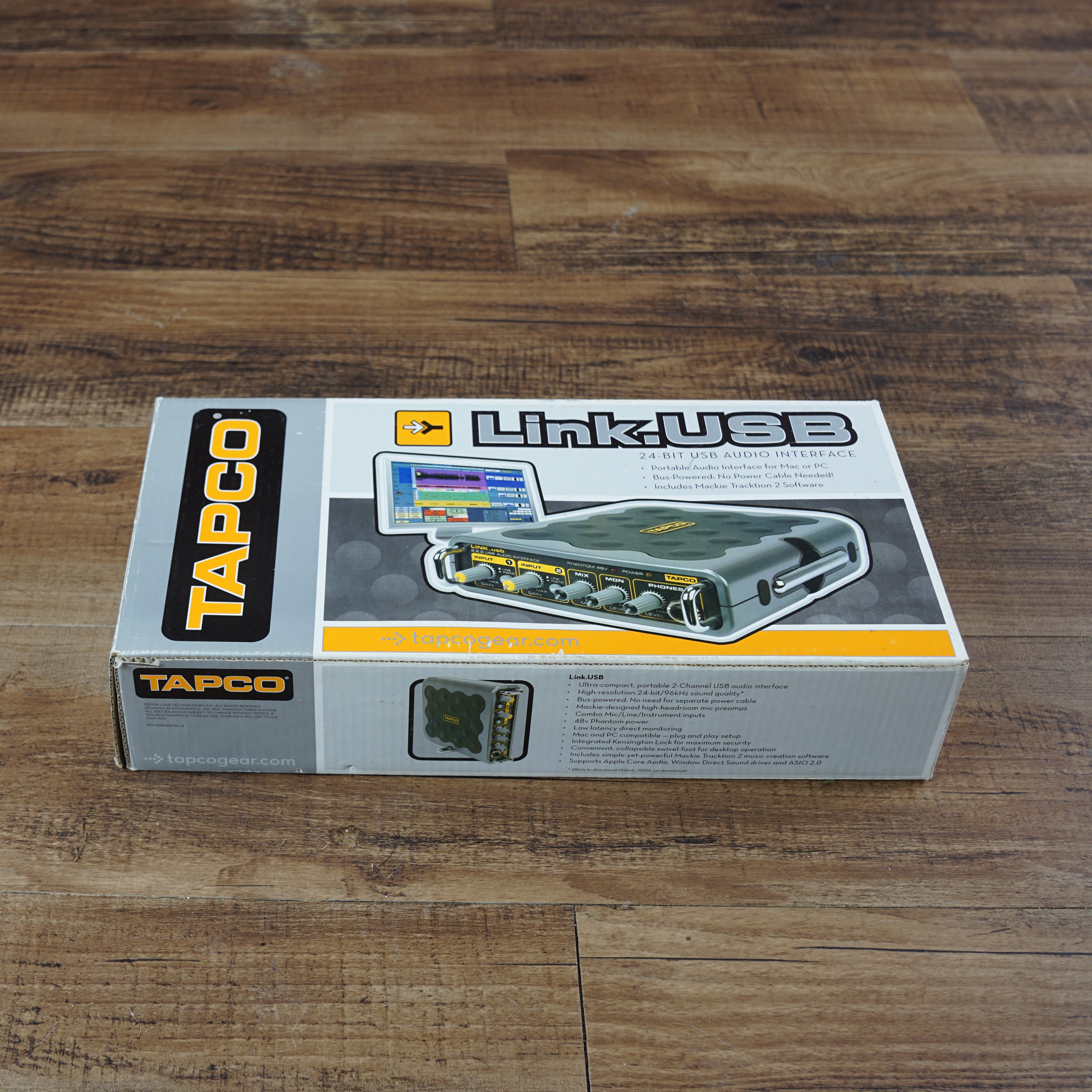Tapc Usb Tapco Link.USB 24-bit USB Audio Interface – Guitars, Basses, Keys ...